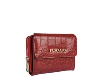 Tmavěčervená peněženka FLORA&CO X2703 červená, kůže