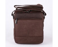 Hnědá kožená crossbody taška Bellugio no. 26663 hnědá, kůže