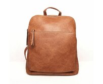 Hnědý batoh/crossbody kabelka FLORA&CO H6780, obsah 8 l hnědá, syntetická kůže