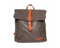Velký městský tmavěšedý batoh FLORA&CO H6725 s obsahem cca 10l, formát A4 šedá, syntetická kůže