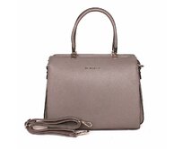 Šedá středně velká elegantní kabelka do ruky FLORA&CO F9520 šedá, syntetická kůže