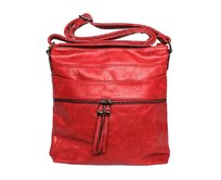 Malá tmavěčervená crossbody kabelka ROMINA & CO D219/21 červená, syntetická kůže