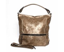 Velká tmavězlatá kabelka do ruky, na rameno i crossbody ROMINA & CO D177 zlatá, syntetická kůže