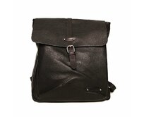 Velký městský černý batoh FLORA&CO H6725 s obsahem cca 10l, formát A4 černá, syntetická kůže