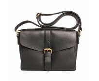 Malá černá crossbody kabelka FLORA&amp;CO F2524 černá, syntetická kůže