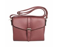 Malá tmavěčervená crossbody kabelka FLORA&CO F2524 červená, syntetická kůže
