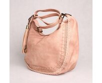 Středně velká růžová crossbody kabelka FLORA&CO A10 růžová, syntetická kůže
