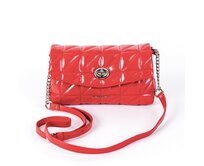 Moderní malá červená crossbody kabelka David Jones 6719-1A červená, syntetická kůže