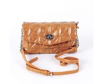 Moderní malá hnědá crossbody kabelka David Jones 6719-1A hnědá, syntetická kůže