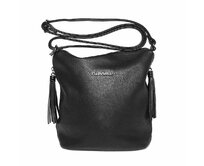 Malá/středně velká černá crossbody kabelka FLORA&CO H5623 černá, syntetická kůže