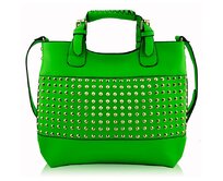 Kabelka shopperbag LS00106A světlezelená zelená, syntetická kůže