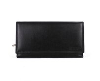 Černá matná kožená peněženka BELLUGIO (AD-10-064M) NEW černá, kůže