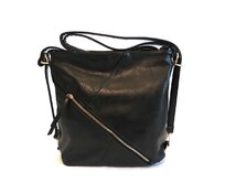 Černá kabelka na rameno či crossbody ROMINA&CO F1036 černá, syntetická kůže