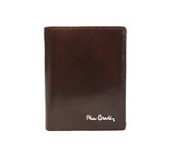 Luxusní tmavěhnědá kožená peněženka Pierre Cardin 326 YS520.7 hnědá, kůže