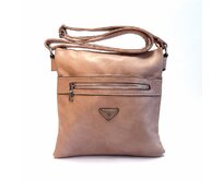 Malá/střední tříoddílová růžová crossbody kabelka ROMINA & CO D148 růžová, syntetická kůže