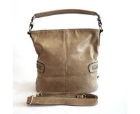 Středně velká hnědá kabelka na rameno i crossbody ROMINA & CO D176 hnědá, syntetická kůže