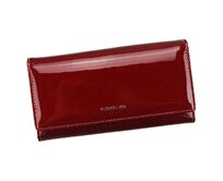 Lesklá tmavěčervená kožená peněženka Patrizia Piu CB100 červená, kůže