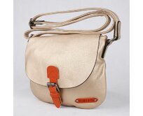 Malá/střední zlatá crossbody kabelka FLORA&CO H6753 žlutá, syntetická kůže