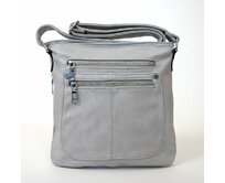 Malá/střední šedá crossbody kabelka ROMINA & CO D139/20 šedá, syntetická kůže
