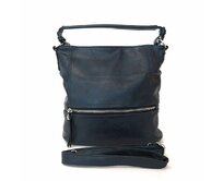 Středně velká modrá kabelka na rameno i crossbody ROMINA & CO D167/20 modrá, syntetická kůže