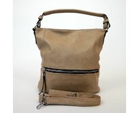 Středně velká hnědá kabelka na rameno i crossbody ROMINA & CO D167/20 hnědá, syntetická kůže