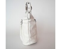 Středně velká bílá kabelka na rameno i crossbody ROMINA & CO D177/20 bílá, syntetická kůže