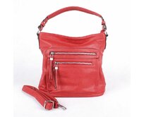 Středně velká červená kabelka na rameno i crossbody ROMINA & CO D177/20 červená, syntetická kůže