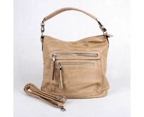 Středně velká hnědá kabelka na rameno i crossbody ROMINA & CO D177/20 hnědá, syntetická kůže