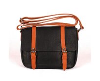 Malá černá crossbody kabelka FLORA&CO H6705 černá, syntetická kůže