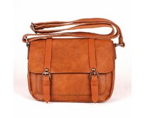 Malá hnědá crossbody kabelka FLORA&CO H6705 hnědá, syntetická kůže