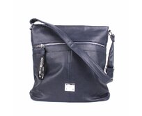 Střední tmavěmodrá crossbody kabelka ROMINA & CO D548/23 tmavěmodrá, syntetická kůže