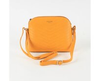 Malá pevná žlutá crossbody kabelka David Jones CM5758 žlutá, syntetická kůže