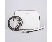 Malá pevná bílá crossbody kabelka FLORA&CO F3765 bílá, syntetická kůže