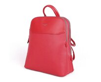Dvousekční městský malý/střední červený batoh David Jones 6960-2 s obsahem 6l červená, syntetická kůže