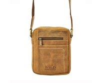 Malá hnědá kožená crossbody taška Always Wild 250840-MH hnědá, kůže