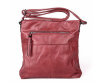 Malá tmavěčervená crossbody kabelka ROMINA & CO D003 tmavěčervená, syntetická kůže