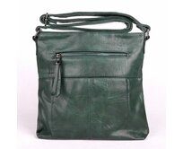 Malá tmavězelená crossbody kabelka ROMINA & CO D003 tmavězelená, syntetická kůže