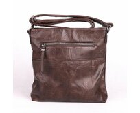 Malá kávová crossbody kabelka ROMINA & CO D003 tmavěhnědá, syntetická kůže