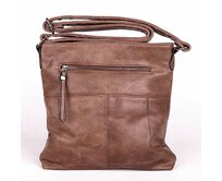Malá hnědá crossbody kabelka ROMINA & CO D003 hnědá, syntetická kůže