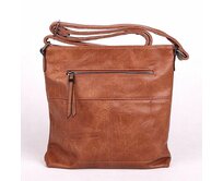 Malá světlehnědá crossbody kabelka ROMINA & CO D003 světlehnědá, syntetická kůže