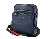 Střední modrá dvouoddílová crossbody taška Pierre Cardin no. 066 modrá, syntetická kůže