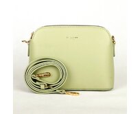 Tříoddílová malá jablkově zelená crossbody kabelka David Jones CM6938 zelená, syntetická kůže