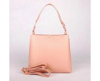 Tříoddílová matně růžová kabelka na rameno i crossbody David Jones 7060-2 růžová, syntetická kůže