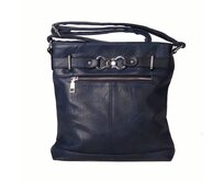 Malá/střední tmavěmodrá crossbody kabelka ROMINA & CO B80/24 tmavěmodrá, syntetická kůže