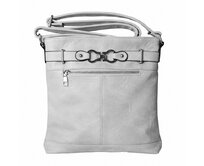 Malá/střední šedá crossbody kabelka ROMINA & CO B80/24 šedá, syntetická kůže