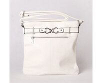 Malá/střední krémově bílá crossbody kabelka ROMINA & CO B80/24 krémově bílá, syntetická kůže