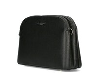 Dvouoddílová malá černá crossbody kabelka FLORA&CO 8503 černá, syntetická kůže