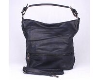 Velká tmavěmodrá kabelka do ruky, na rameno i crossbody ROMINA & CO D177 modrá, syntetická kůže