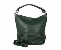 Velká tmavězelená kabelka do ruky, na rameno i crossbody ROMINA & CO D177 šedá, syntetická kůže