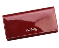 Červená lesklá kožená peněženka Pierre Cardin 05 LINE 100 červená, kůže